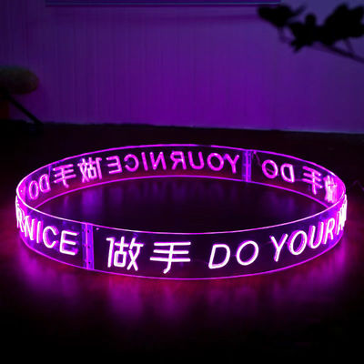 Installation de câbles de bricolage LED Neon Flex Strip Lumières pour un éclairage fluide et la décoration intérieure