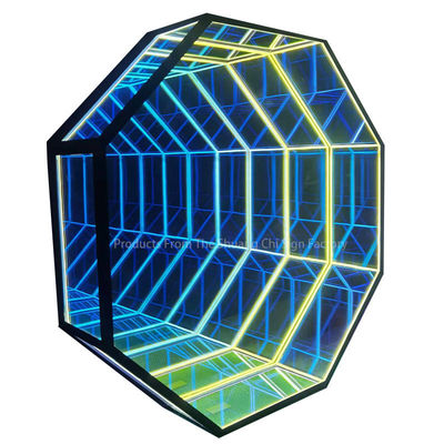 Neon personnalisé Infinity 3D LED miroir de sol d'illusion optique Élevez votre décor de maison
