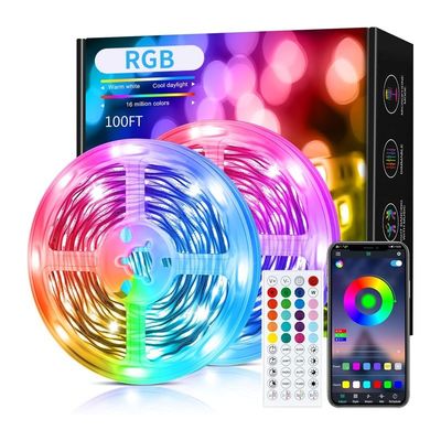 3M Aura BT Mesh Mobile Smart Phone APP Control Dimmable Flexible RGB SMD 5050 150 Lampes à LED à bande avec 40 touches