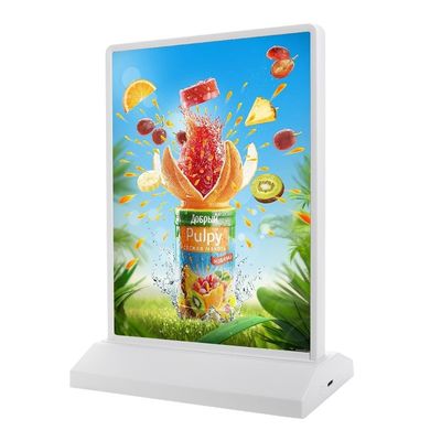 Boîte lumineuse magnétique double face A5 avec batterie rechargeable et source lumineuse SMD4014