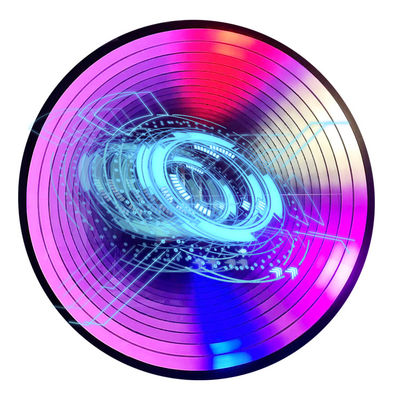 Hologramme 3D de couche d'abîme miroir coloré et personnalisé avec des bandes LED Source lumineuse