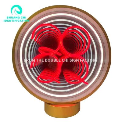 Source lumineuse LED Mode Sens de la technologie HD Glace trempée Abysse miroir Neon miroir