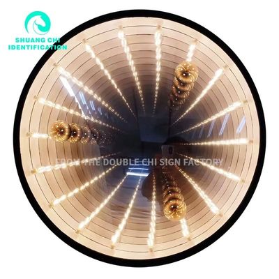Matériau du cadre Métal durable Hd verre trempé Abyss Mirror Neon Mirror pour la source
