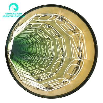 Matériau du cadre Métal durable Hd verre trempé Abyss Mirror Neon Mirror pour la source