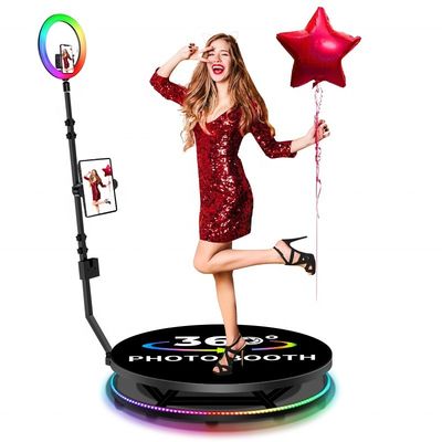 80-120cm Stand rotatif de mariage Fantasy 360 Photo Booth Machine à tête haute avec conception