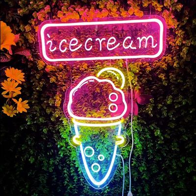 Signe néon LED acrylique neon flex pour logo extérieur personnalisé et tension DC12V/AC110-220V