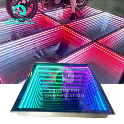 Lumière de sol de danse LED sans fil pour mariage RGB DMX Disco
