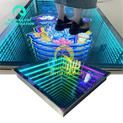 Lumière de sol de danse LED sans fil pour mariage RGB DMX Disco