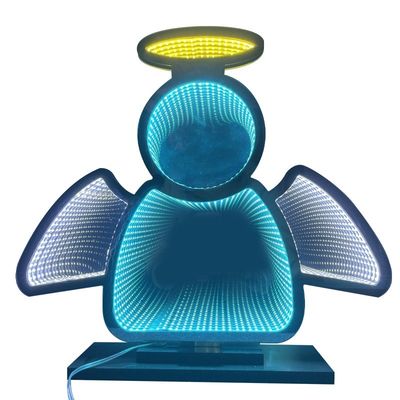 Aile d'ange de Noël lumière d'occasion décoration de Noël miroir magique acrylique