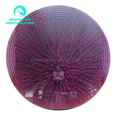 Épaisseur personnalisée miroir à carreaux en néon 3D parfait pour la décoration intérieure du magasin