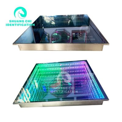 80 IP 67 acier inoxydable verre trempé carreaux de sol de danse à LED sensibles à la pression
