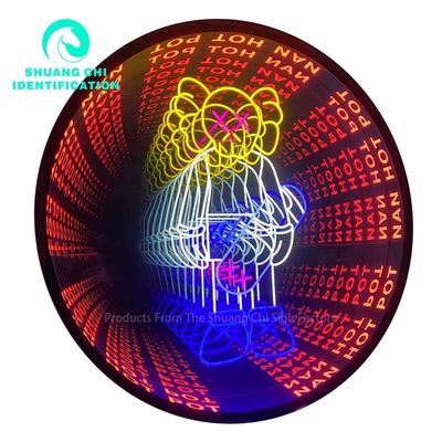 Cadre métallique durable personnalisé en 3D miroir Neon Parquet de danse pour DJ Disco