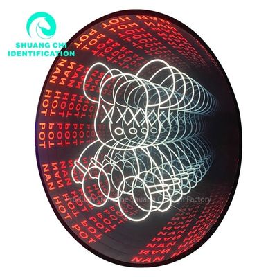 Cadre métallique durable personnalisé en 3D miroir Neon Parquet de danse pour DJ Disco
