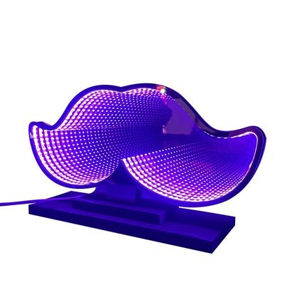 2024 Décoration intérieure Lumière miroir fantôme à profondeur infinie pour la fête de Noël et les vacances