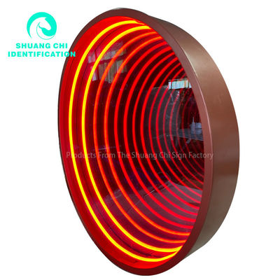 Taille personnalisée Miroir de caractères lumineux pour la lumière technologique et l'ombre infinie