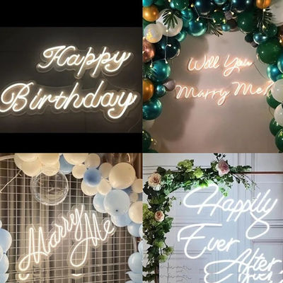 Lumière néon LED personnalisée Nom Logo Sign Neon Pour la chambre à coucher Fête d'anniversaire