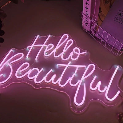 Lumière néon LED personnalisée Nom Logo Sign Neon Pour la chambre à coucher Fête d'anniversaire