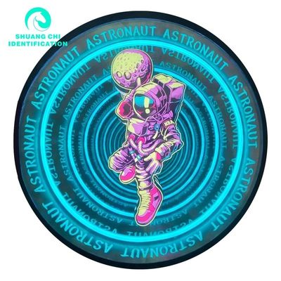 Lumière et ombre technologiques personnalisées 3D Neon Abyssal Mirror à carreaux 50x50 Neon Mirror
