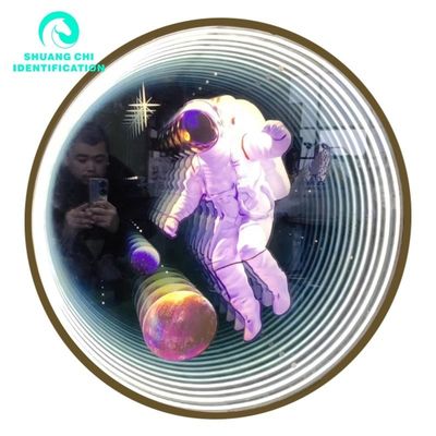 Lumière et ombre technologiques personnalisées 3D Neon Abyssal Mirror à carreaux 50x50 Neon Mirror