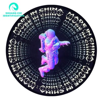 Lumière et ombre technologiques personnalisées 3D Neon Abyssal Mirror à carreaux 50x50 Neon Mirror
