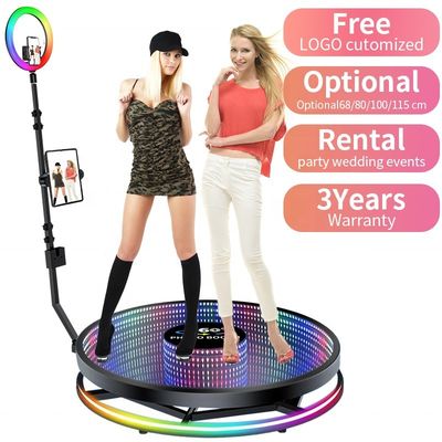 360 photo booth stabilisateur automatique de verre trempé en métal fort LED 110-240V Voltage d'entrée