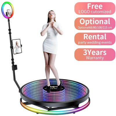 Photobooth à rotation lente à 360 degrés avec une capacité de charge de 500 kg et 59 kg