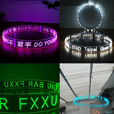Signal de lumière au néon de câble DIY pour logo personnalisé Flex Strip Ligne de production d'éclairage lisse