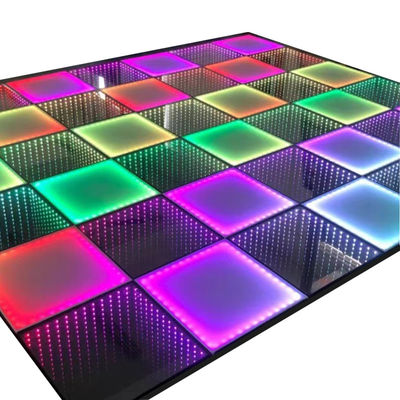 3D Infinity LED Mirror Dance Floor Pour le soutien de la fête de mariage