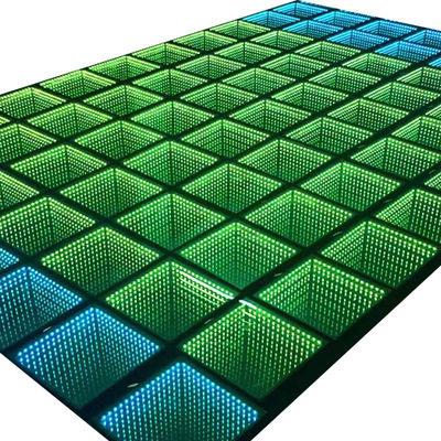 3D Infinity LED Mirror Dance Floor Pour le soutien de la fête de mariage