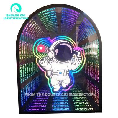 Mode Sense Neon Mirror cadre métallique durable DC12V/AC110-220V pour plusieurs emplacements