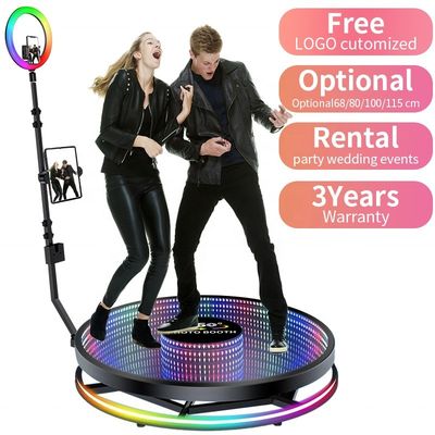 Plateforme hauteur de 25 cm Lumières à LED Retour de la machine d'enveloppe pour 360 Photo Booth Props