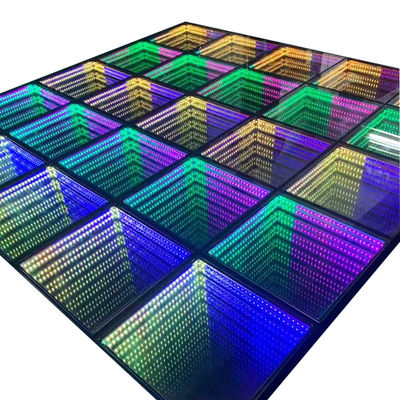3D Infinity LED Mirror Fête de mariage LED Digital Dance Floor Lights pour le mariage de la discothèque