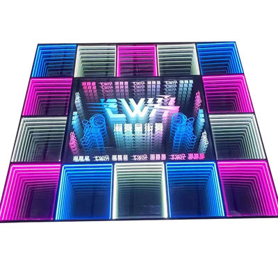 3D Infinity LED Mirror Fête de mariage LED Digital Dance Floor Lights pour le mariage de la discothèque