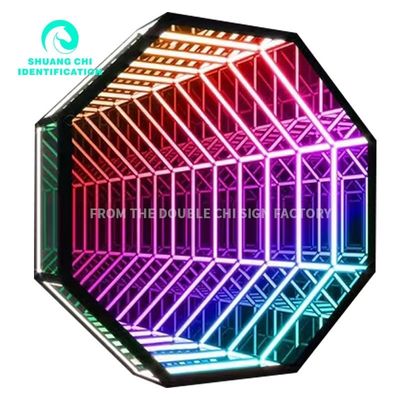 2023 Logement en acier inoxydable Melaleuca Affichage au néon LED personnalisé avec matériau graphique en verre