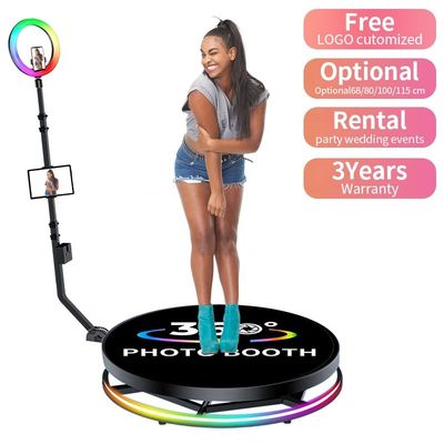 Gro Compatible 80-120CM Rotation automatique 360 Selfie Spin Base Photo Ipad Photo Booth