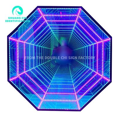 Réflecteur 3D extérieur intérieur Lampade murale LED Réflecteur néon Source pour 2023 Idées Décoration
