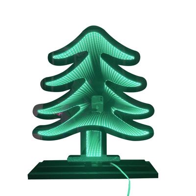 Arbre de Noël Infinity Led Rétroviseurs acryliques Appareils extérieurs sans support de flou
