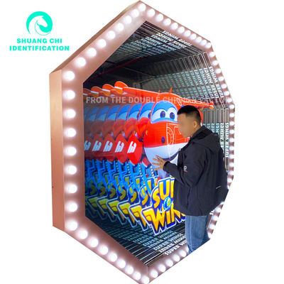 La décoration murale incontournable miroir au néon 3D personnalisé pour KTV et espaces intérieurs