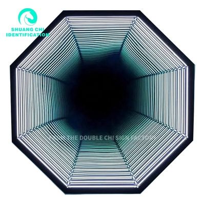 La décoration murale incontournable miroir au néon 3D personnalisé pour KTV et espaces intérieurs