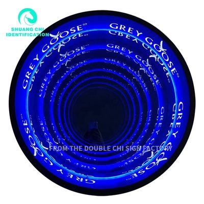 Installation de vis murale de fixation de l' acier inoxydable du logement 3D LED Abyss Mirror personnalisation