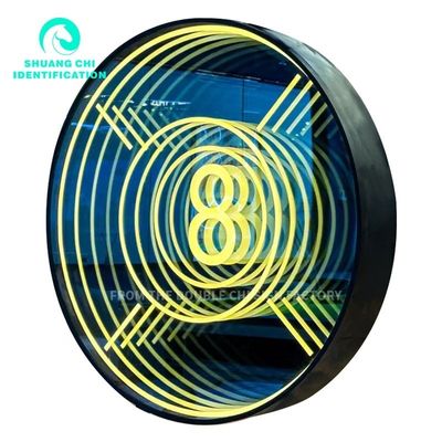 2023 Material Abyss 3D Stéréo Custom Neon Infinity Mirror avec bandes LED Source lumineuse