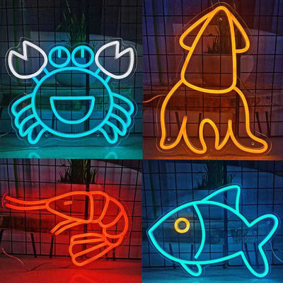 Les lettres de marquage sont bonnes vibrations ouvertes Les enseignes à néon à LED avec couleur personnalisée