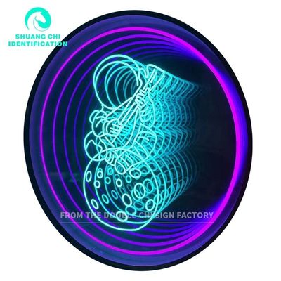 Signal au néon personnalisé Installation de miroir infini Comment accrocher ou soulever Parfait pour n'importe quel espace