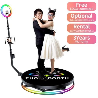 Caméra vidéo de fête à 360 degrés avec stabilisateur de support rotatif