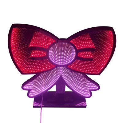 Lumières LED à miroir à l'infini en acrylique pour la fête de Noël et la décoration des fêtes