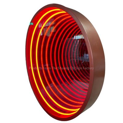 La prise d'alimentation Infinity personnalisé écran LED miroir signe au néon Pour toute organisation
