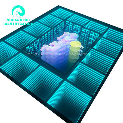 La prise d'alimentation Infinity personnalisé écran LED miroir signe au néon Pour toute organisation