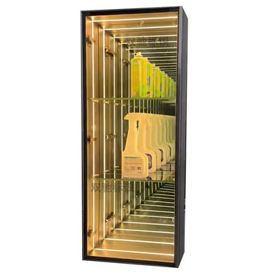 Armoire à vin personnalisée à l' intérieur et à l' extérieur Armoire à affichage à bar avec lumière LED haute luminosité