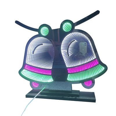 2- personnalisable RGB Grand cadeau de Noël Bonbons Stick Infinity miroir lumières Pour la décoration du festival