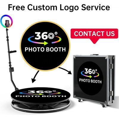 Photo-booth avec caméra rotative à 360 degrés avec support automatique et support de charge de 500 kg